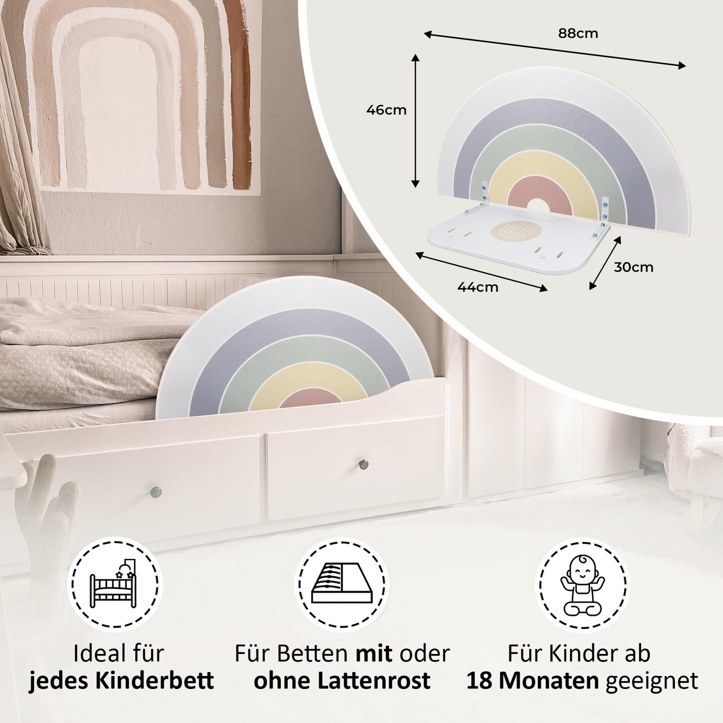 Rausfallschutz Regenbogen Randy