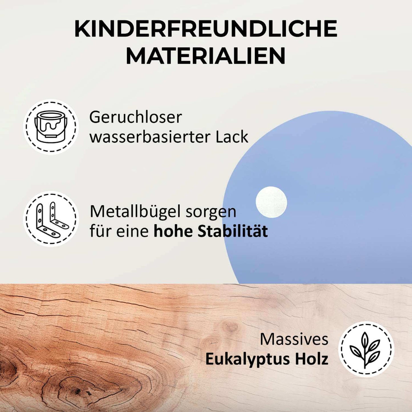 Kinderfreundlicher Rausfallschutz aus Eukalyptus-Holz mit speichelfester Lackierung – Wally Wal von Wunderlab