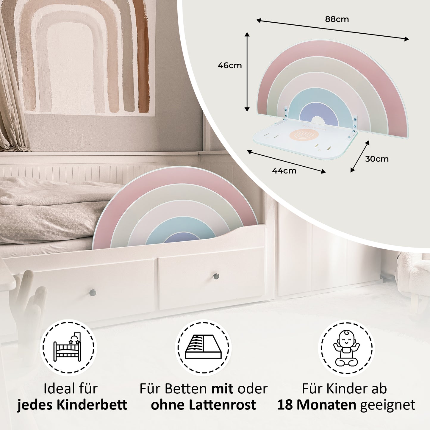 Rausfallschutz Regenbogen Remy
