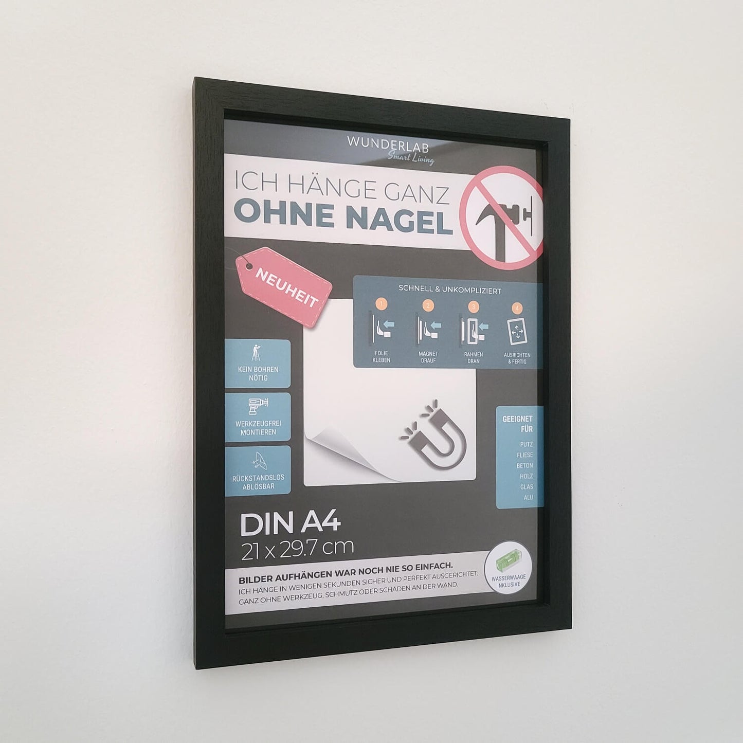 Bilderrahmen 2.0 - Schwarz DIN A4