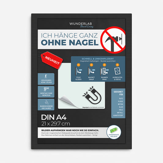 Bilderrahmen 2.0 - Schwarz DIN A4