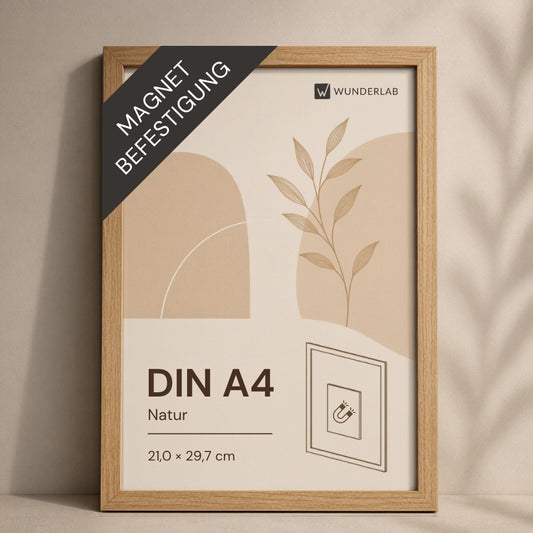 Magnetischer Bilderrahmen DIN A4 - Natur