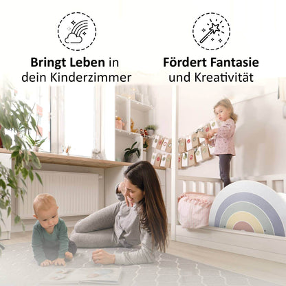 Randy Regenbogen-Rausfallschutz – inspiriert Fantasie und schafft Geborgenheit im Kinderzimmer