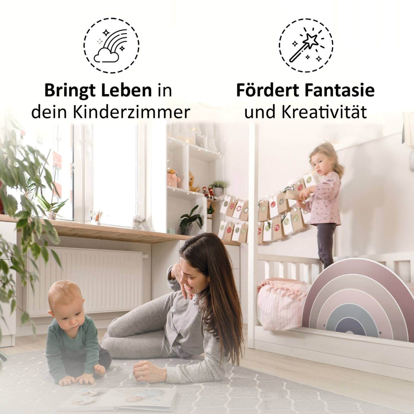 Remy Regenbogen-Rausfallschutz – schafft eine sichere, kreative Umgebung im Kinderzimmer