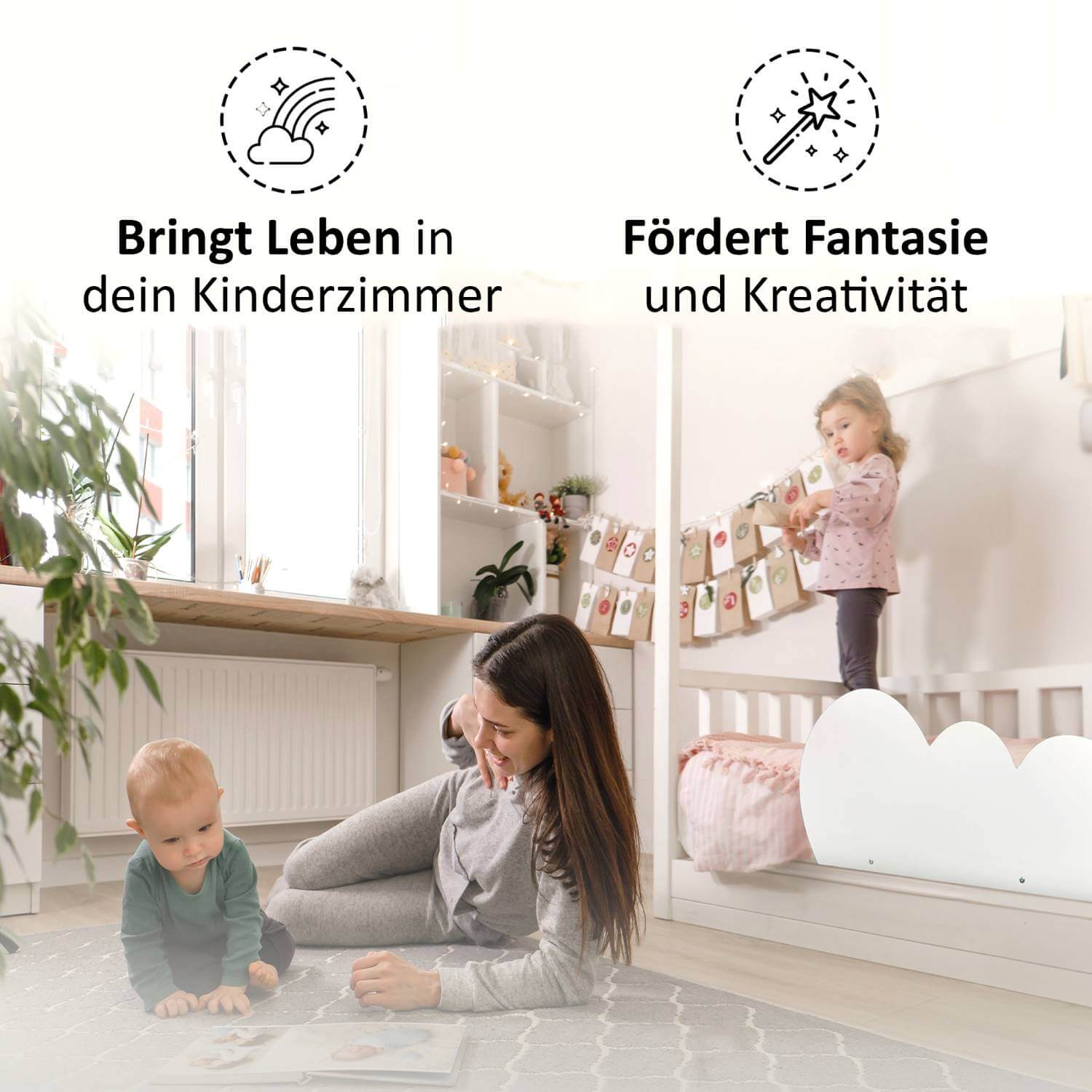 Wendy Wolke Rausfallschutz – bringt Fantasie und Geborgenheit ins liebevoll gestaltete Kinderzimmer
